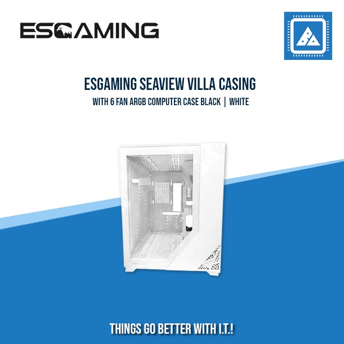ESGAMING SEAVIEW VILLA CASING BLACK|WHITE ESGAMING SEAVIEW VILLA CASING BLACK|WHITE